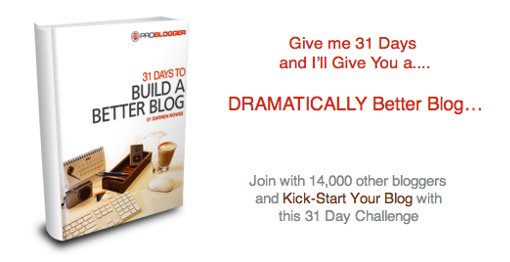 50% Discount on the “31 Days to Build a Better Blog” eBook 2 better blog ebook