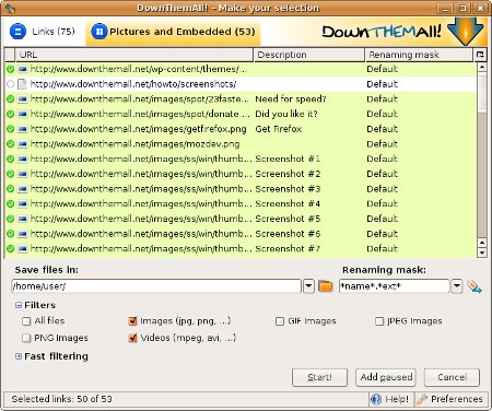 DownThemAll: Download Manager for Firefox Photo