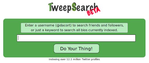 tweepsearch